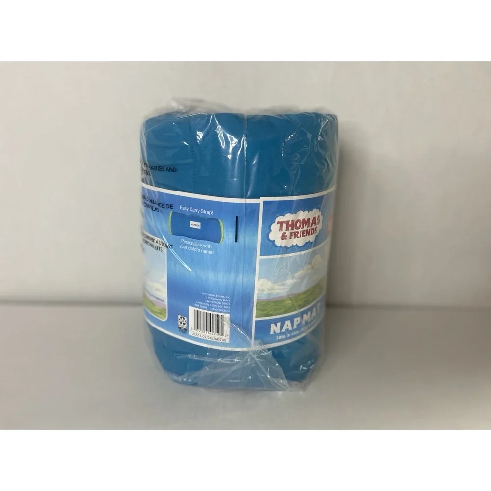 Thomas & Friends Race‎ with Thomas Kids Nap Mat Blue 46x20 w Pillow - Picture 10 of 15
